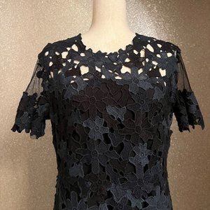 Elie Tahari - Neiman Marcus Size 10- Ophelia Short Sleeve Lace Sheath Dress